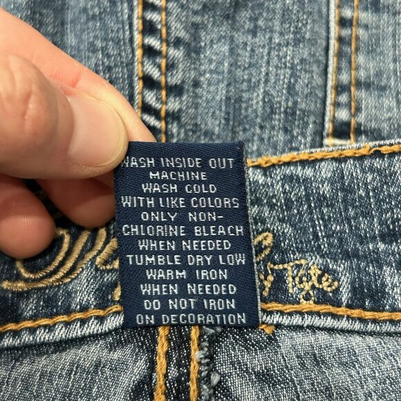 Duplex by Tyte Womens Denim Mid-Rise Casual Bermuda Shorts Sz 10 Relaxed Summer - Picture 7 of 9